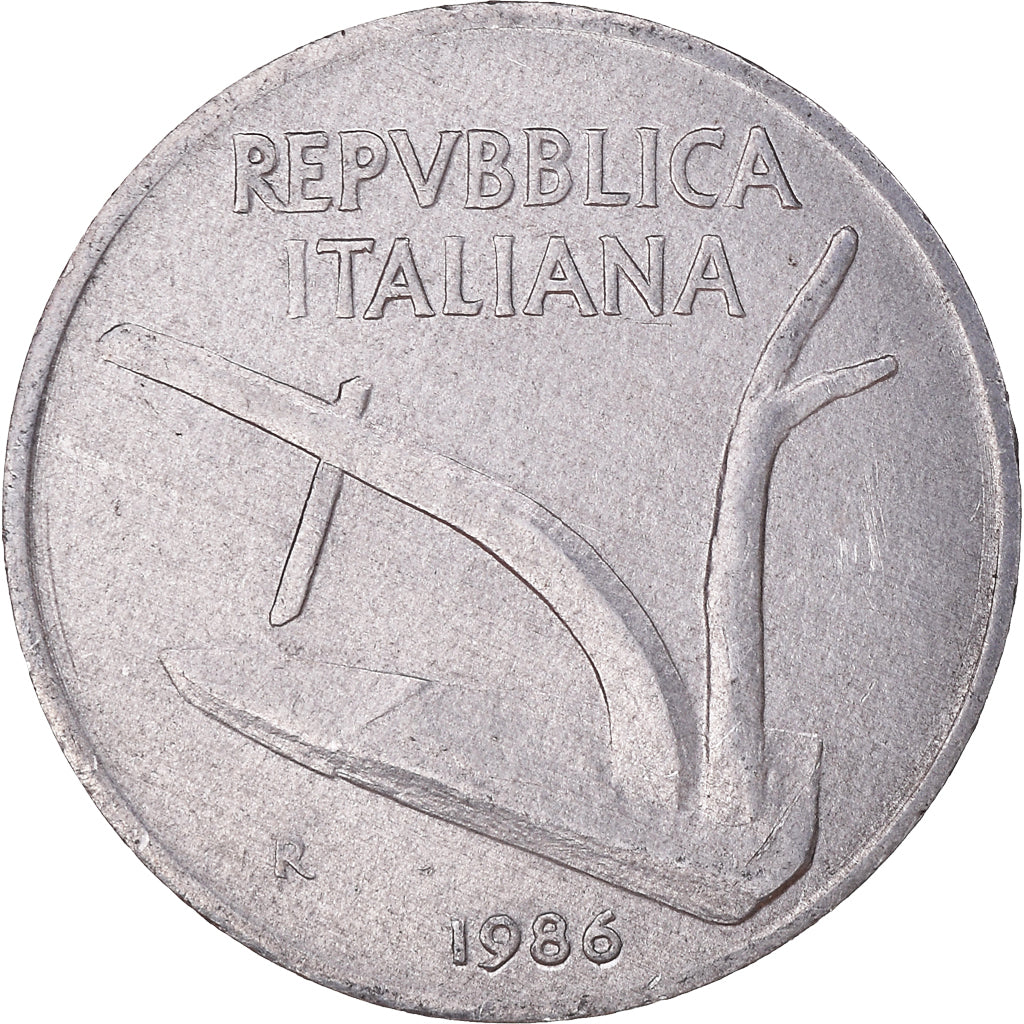 Monnaie, Italie, 10 Lire, 1986