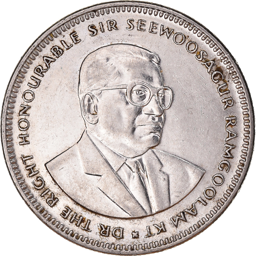 Coin, Mauritius, 1/2 Rupee, 1990
