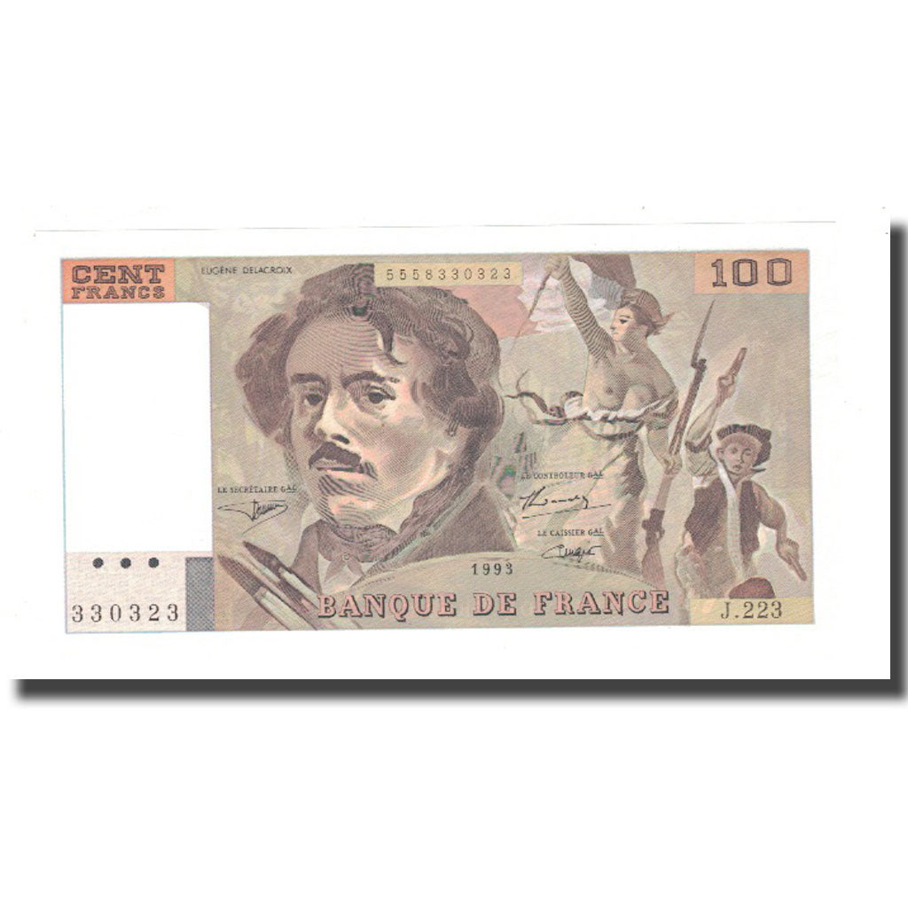 Francia, 100 Francs, 1993, FDS, Fayette:69bis.7, KM:154g