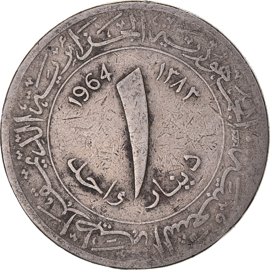 Algerije, Dinar, 1964, Nickel, FR+