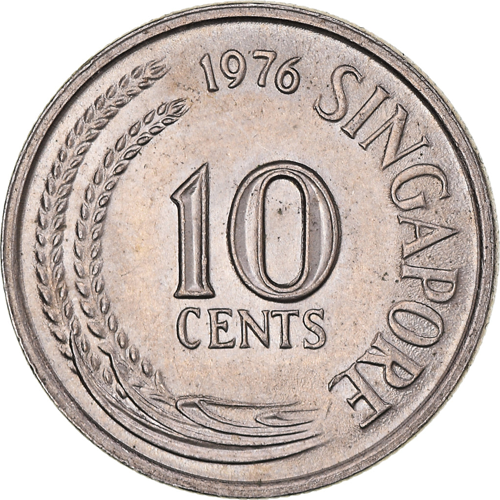 Münze, Singapur, 10 Cents, 1976