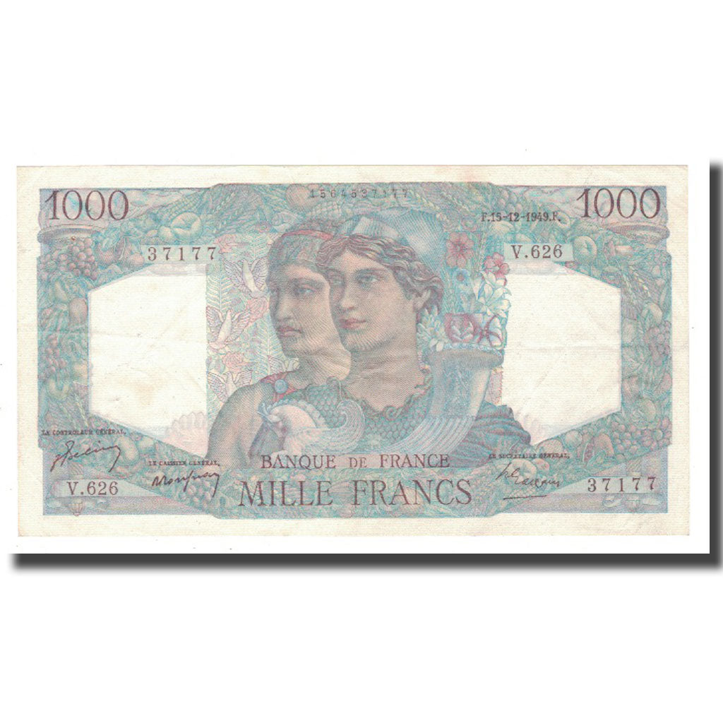 France, 1000 Francs, 1949, 1949-12-15, TTB+, Fayette:41.30, KM:130b