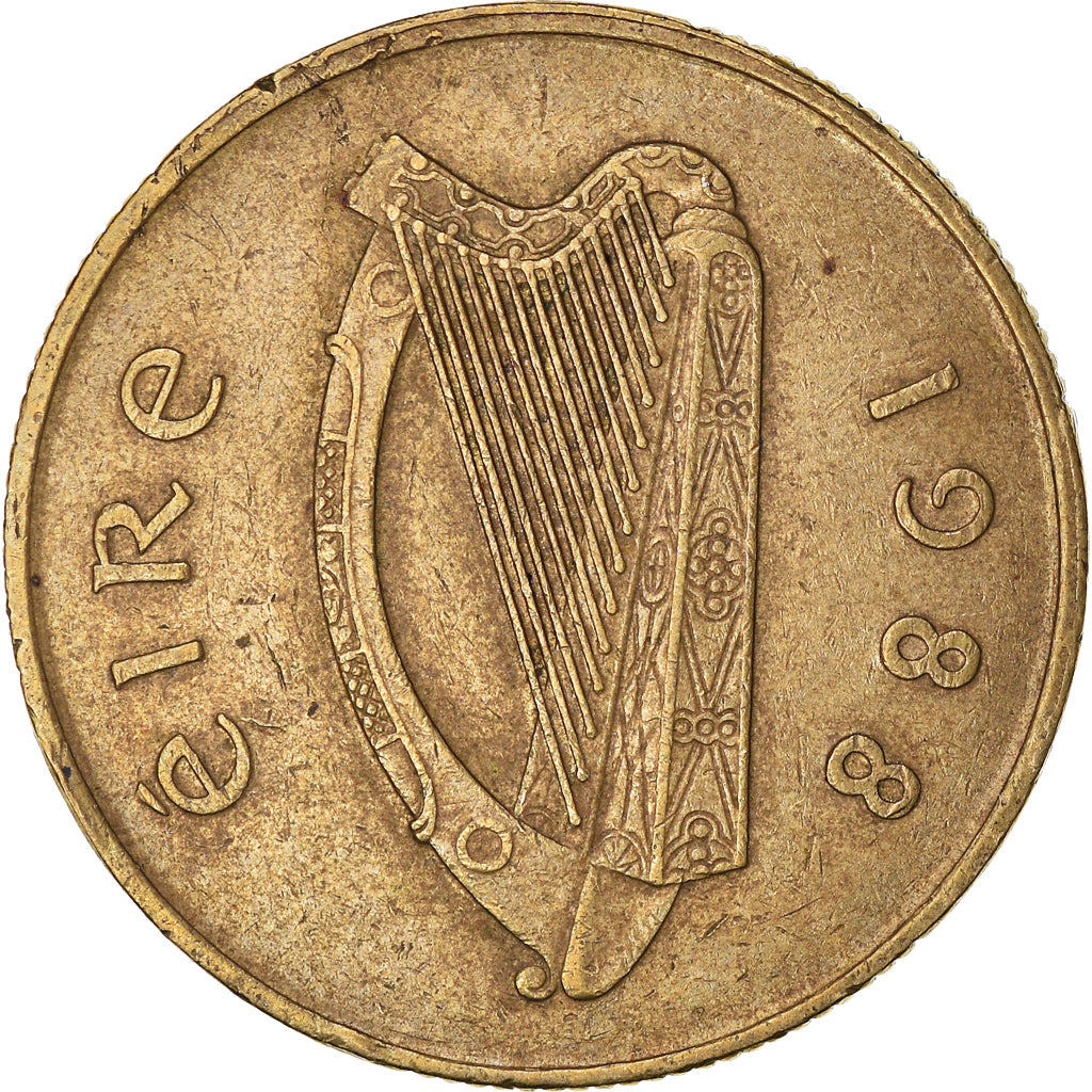 Moneta, Irlanda, 20 Pence, 1988