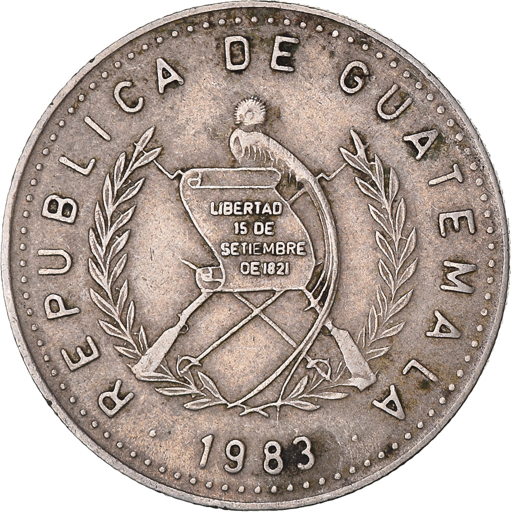 Coin, Guatemala, 10 Centavos, 1983