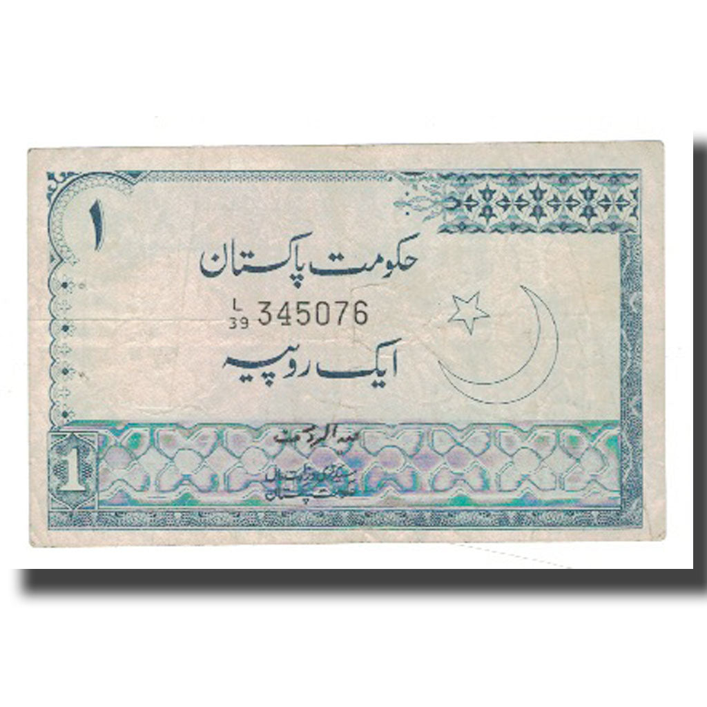 Banknot, Pakistan, 1 Rupee, KM:24a, VF(20-25)