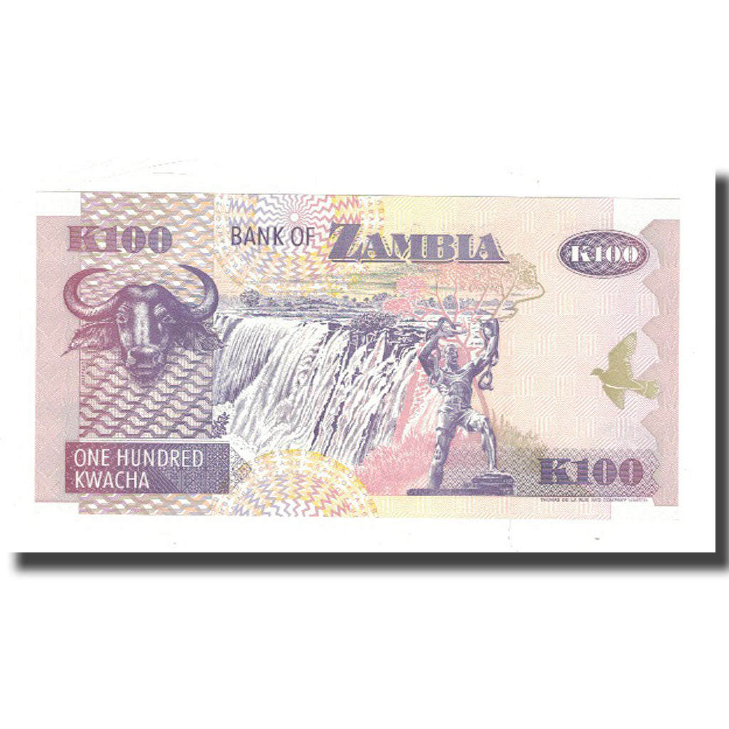 Banknote, Zambia, 100 Kwacha, KM:38b, UNC(65-70)