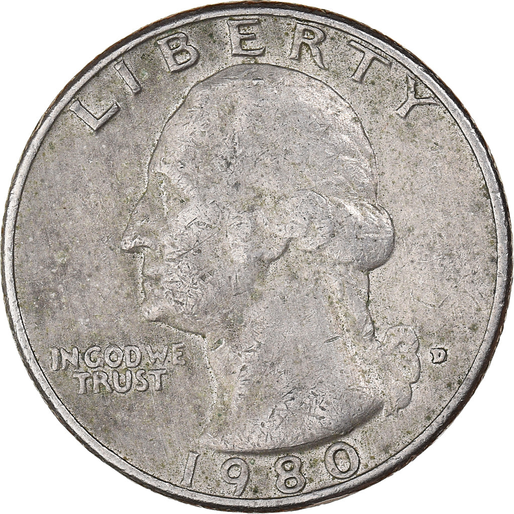 Coin, United States, Quarter, 1980