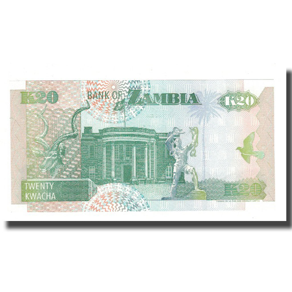 Banknote, Zambia, 20 Kwacha, KM:36b, UNC(65-70)