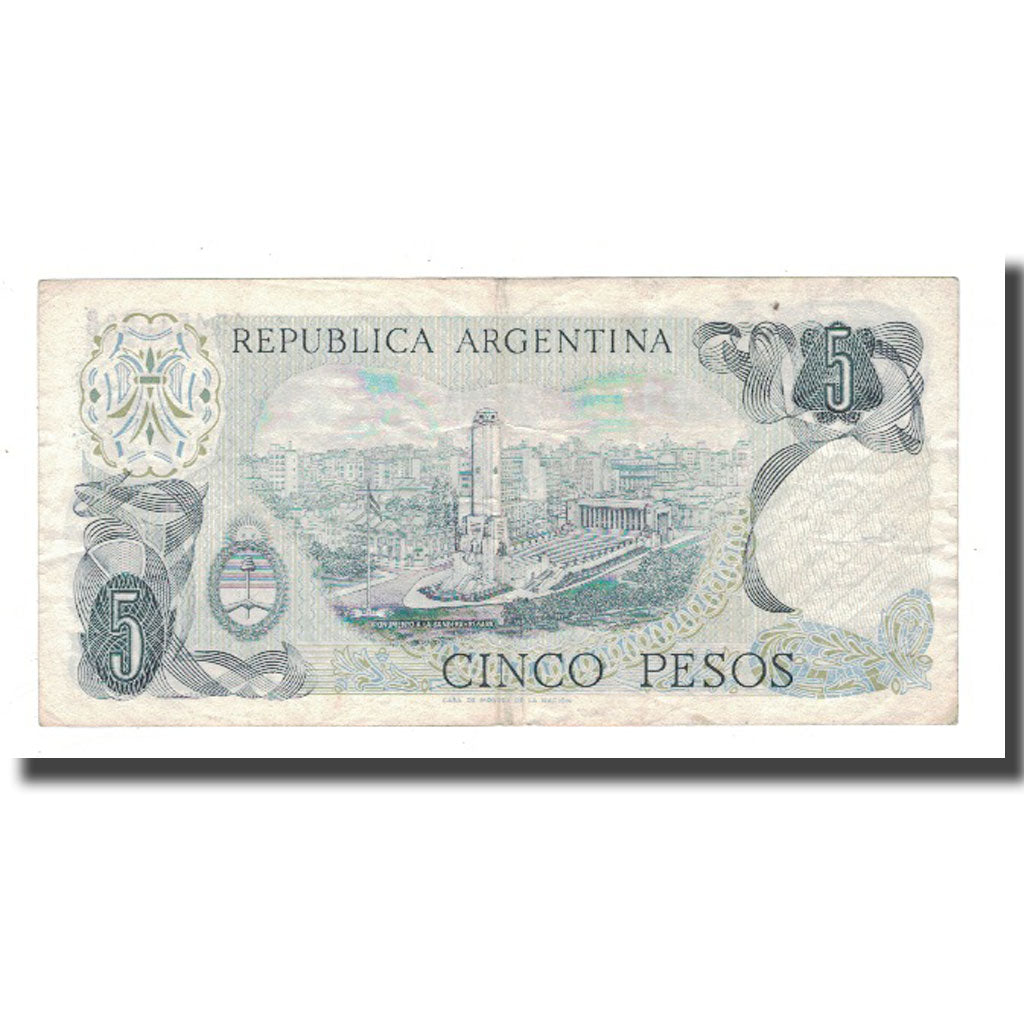 Banknote, Argentina, 5 Pesos, KM:294, VF(20-25)