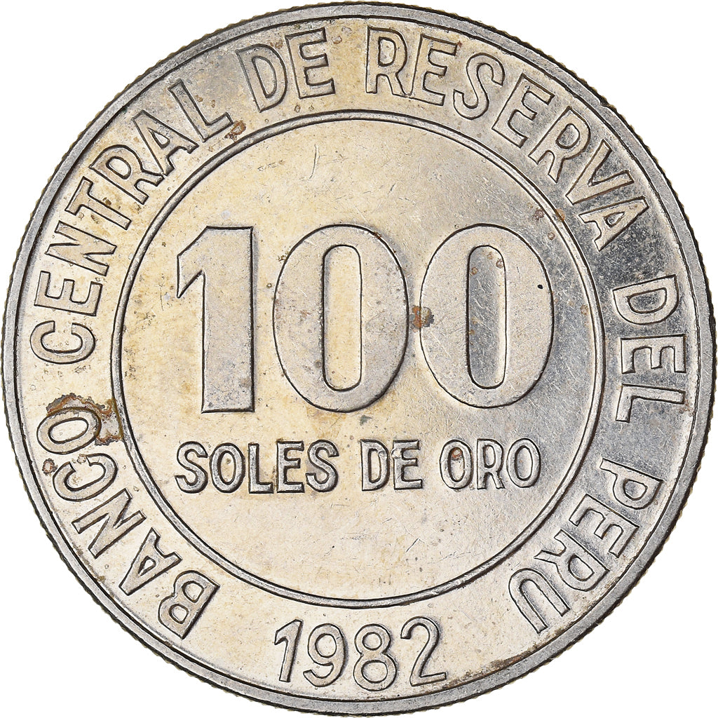 Moneda, Perú, 100 Soles, 1982