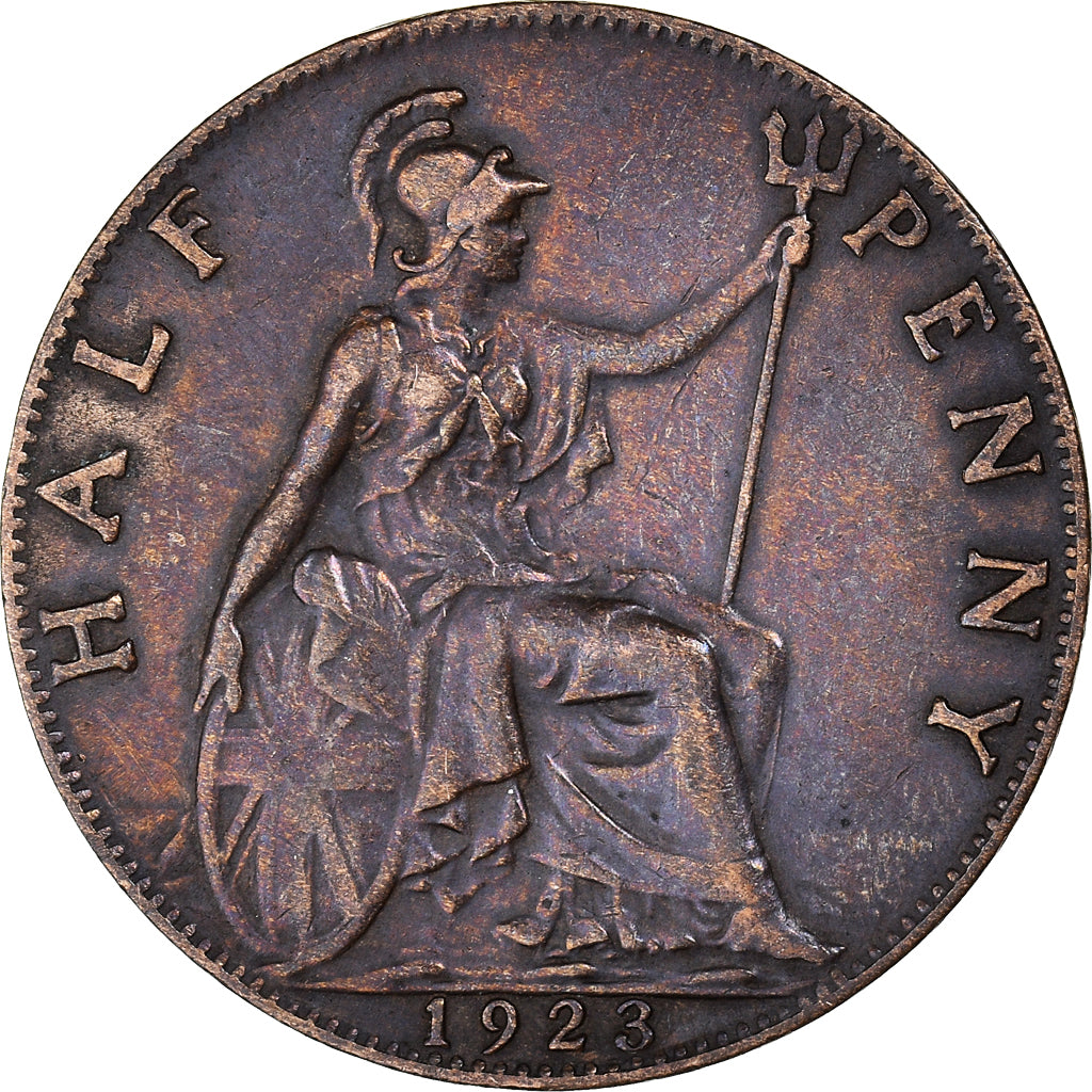 Münze, Großbritannien, 1/2 Penny, 1923