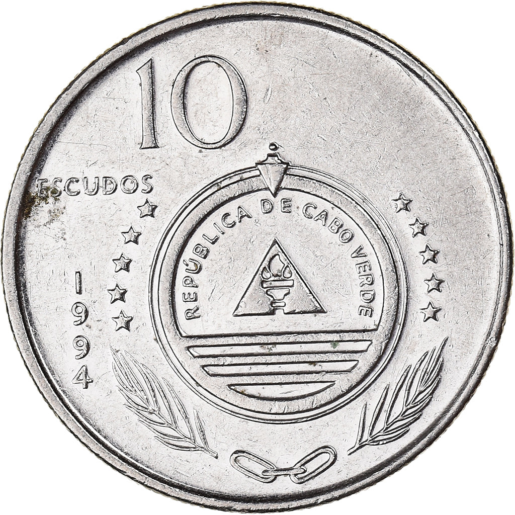 Münze, Cape Verde, 10 Escudos, 1994