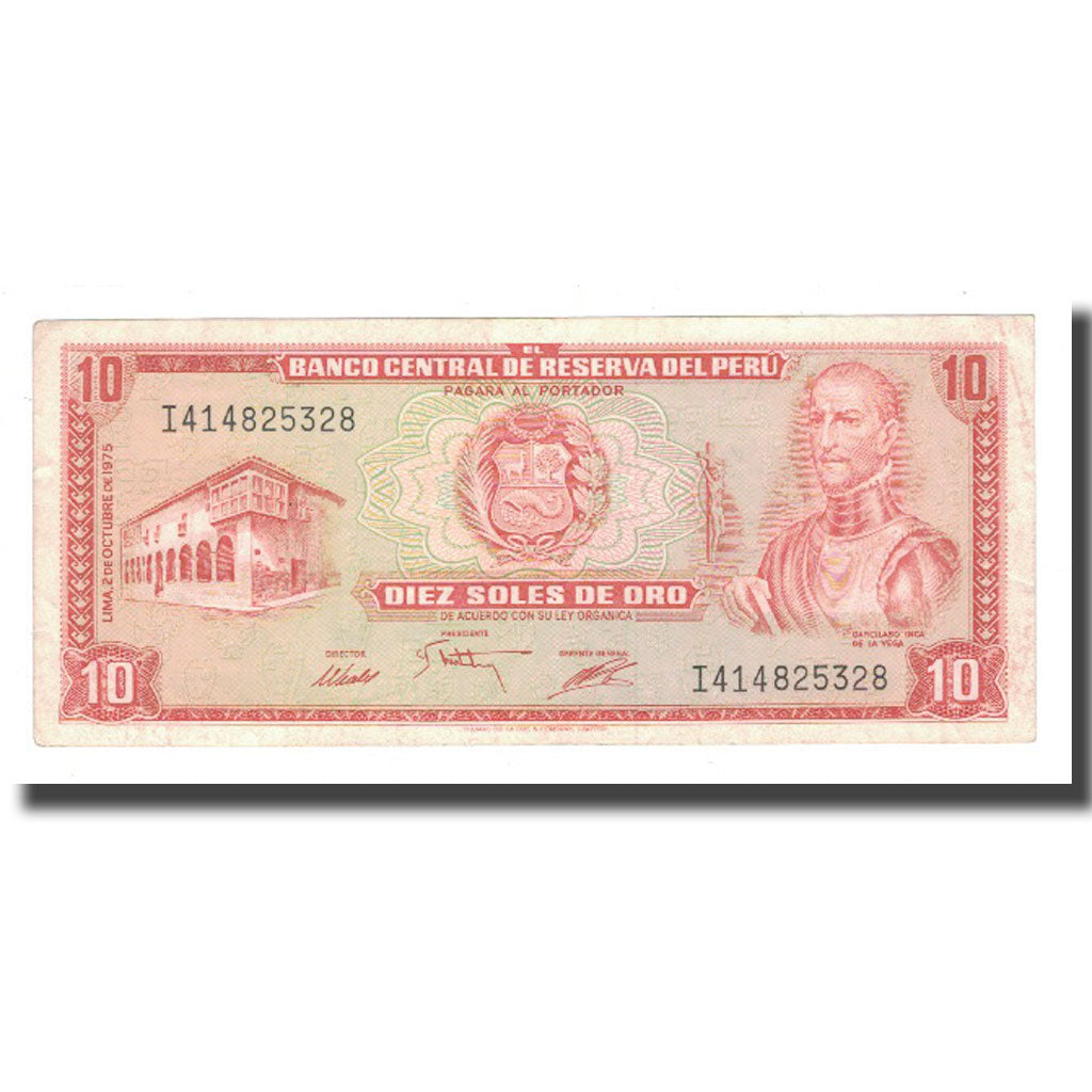 Banknote, Peru, 10 Soles De Oro, 1975, 1975-10-02, KM:106, EF(40-45)