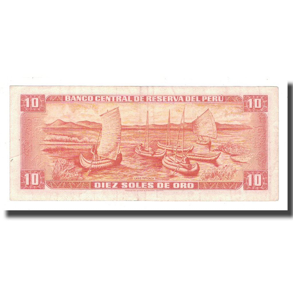 Banknote, Peru, 10 Soles De Oro, 1975, 1975-10-02, KM:106, EF(40-45)