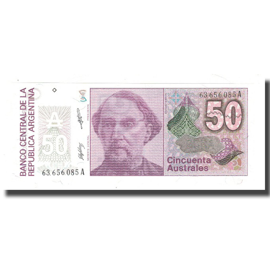 Banknot, Argentina, 50 Australes, KM:326b, UNC(65-70)