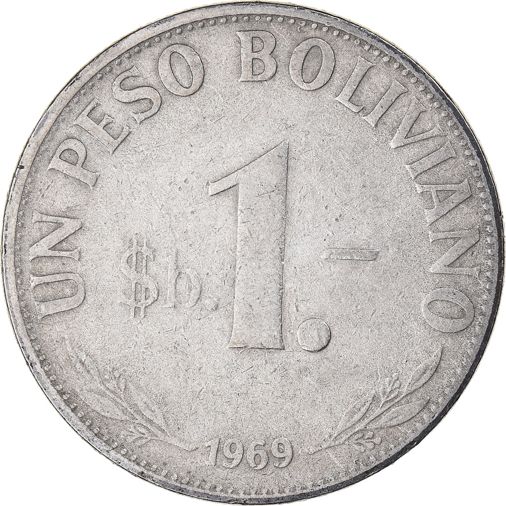 Moneta, Bolivia, Peso Boliviano, 1969