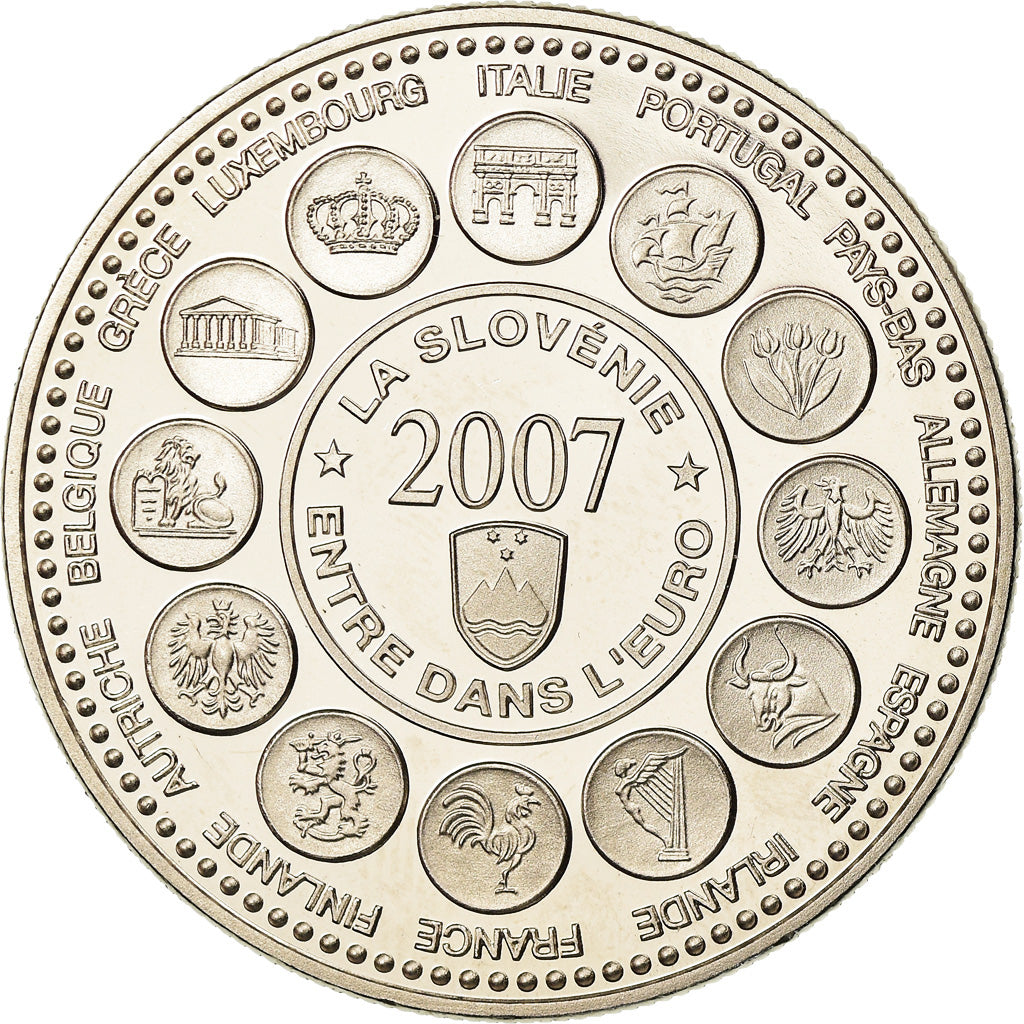 France, Medal, L'Europe des XXVII, La Slovénie entre dans l'Euro, 2007