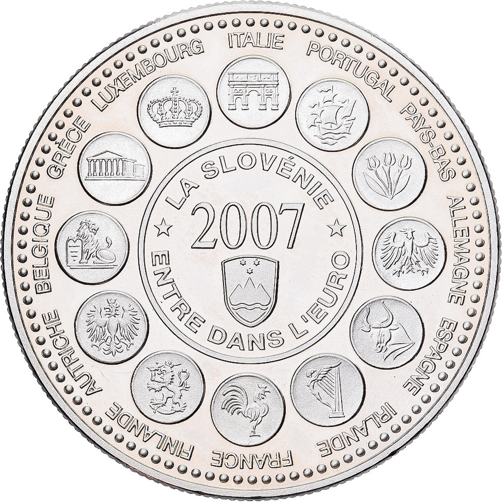 Frankrijk, Medaille, L'Europe des XXVII, La Slovénie entre dans l'Euro, 2007