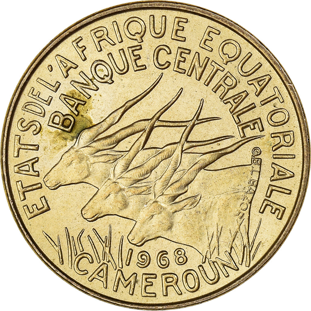 Coin, EQUATORIAL AFRICAN STATES, 5 Francs, 1968