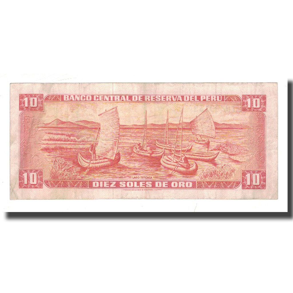 Banknote, Peru, 10 Soles De Oro, 1972, 1972-05-04, KM:100c, VF(20-25)