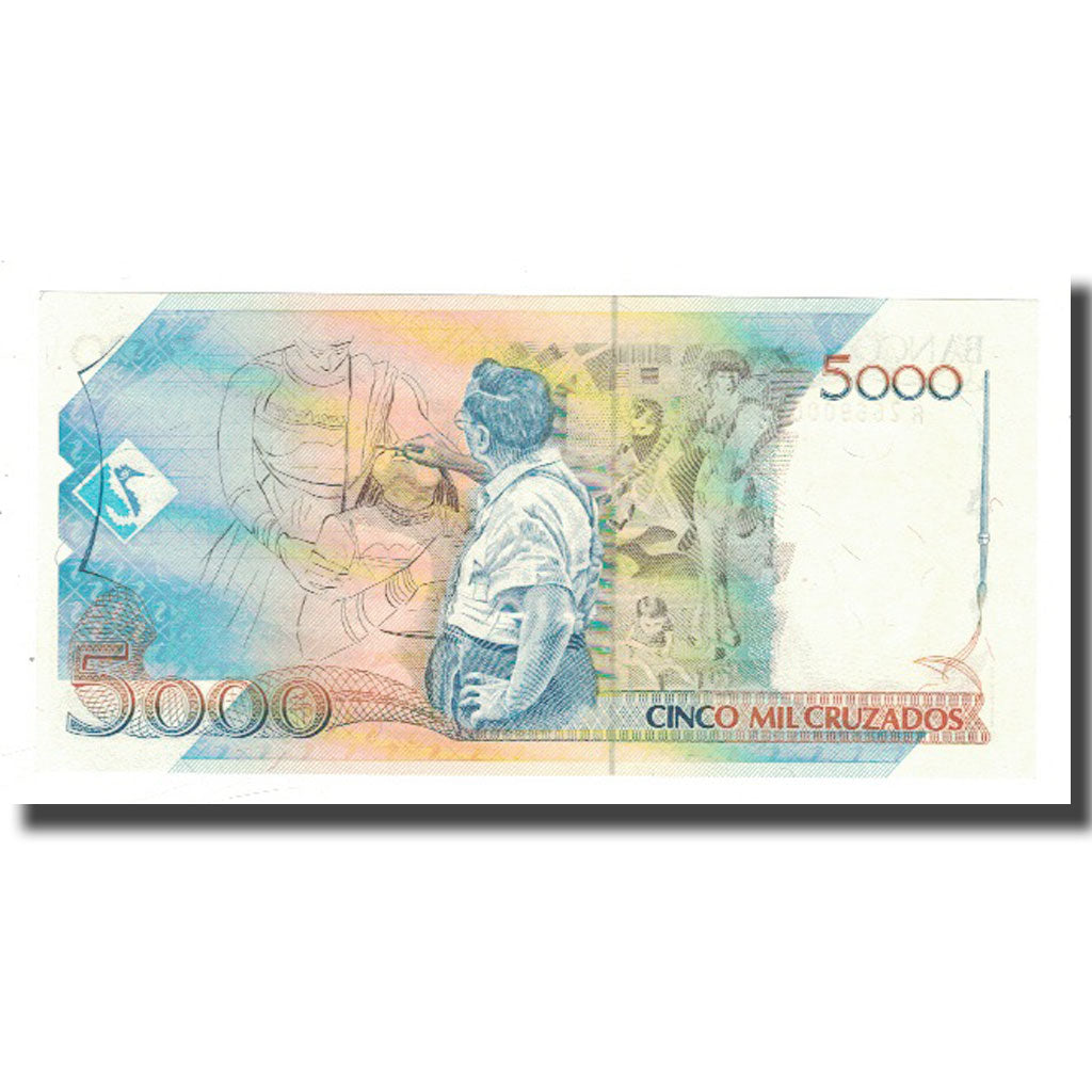 Nota, Brasil, 5 Cruzados Novos on 5000 Cruzados, KM:217a, UNC(65-70)
