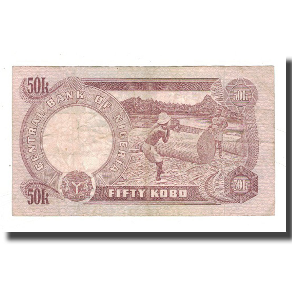 Banknote, Nigeria, 50 Kobo, KM:14d, VF(20-25)