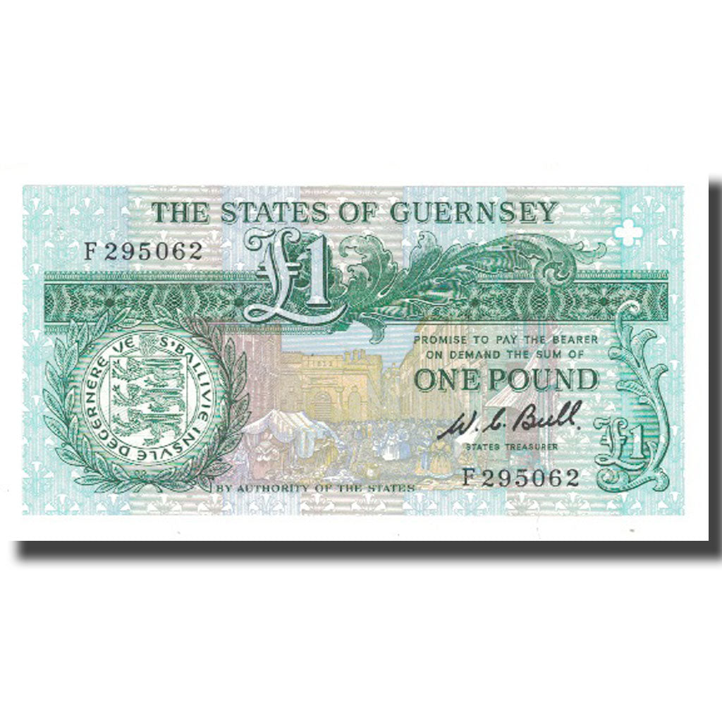 Banknote, Guernsey, 1 Pound, KM:48a, UNC(65-70)
