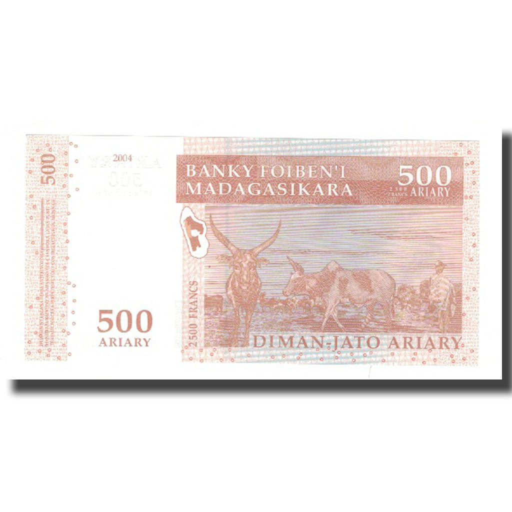 Billete, 500 Ariary, 2004, Madagascar, KM:88a, UNC