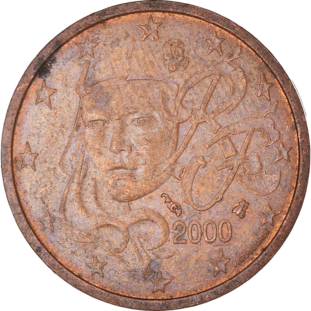 Coin, France, 2 Euro Cent, 2000
