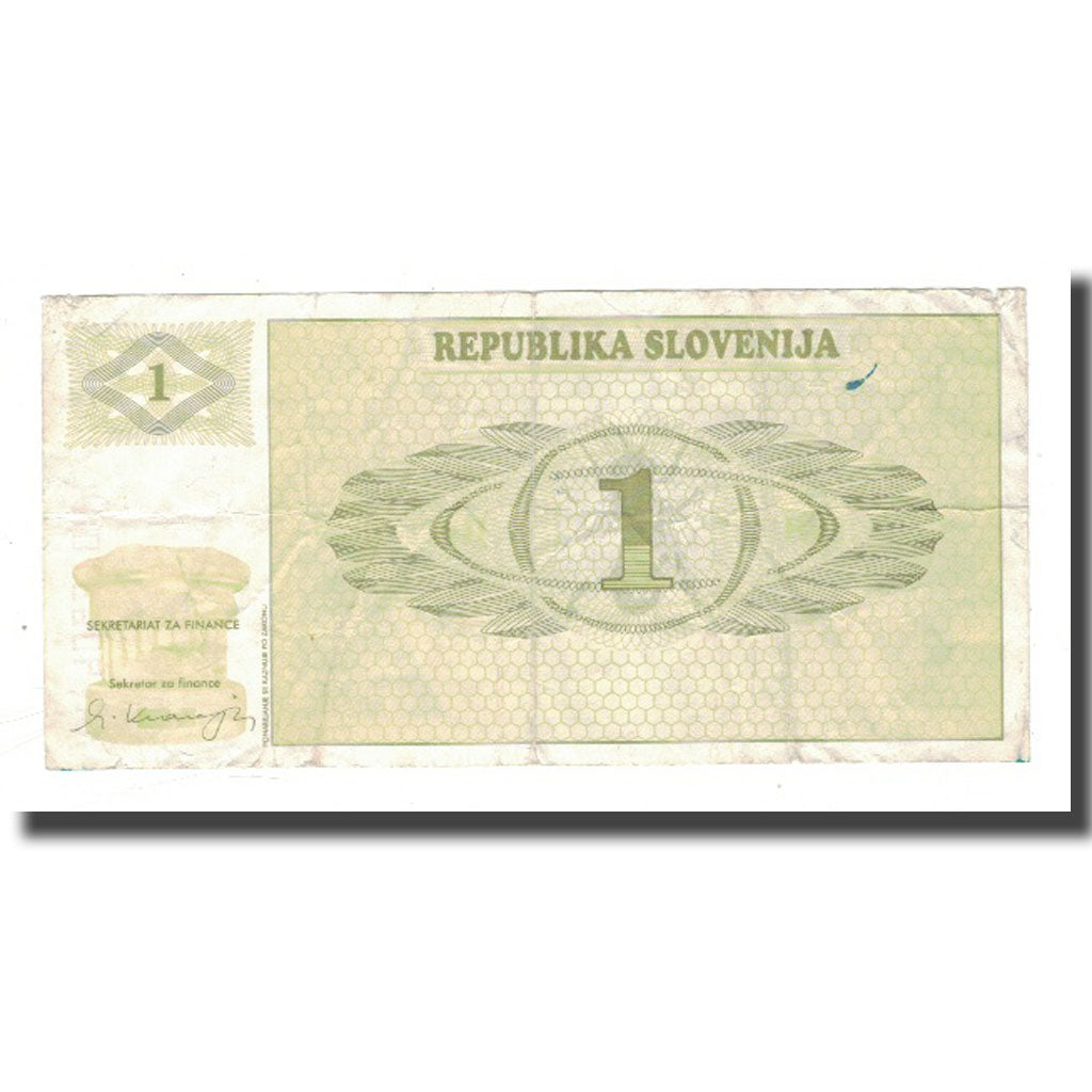Banknote, Slovenia, 1 (Tolar), KM:1a, VF(20-25)