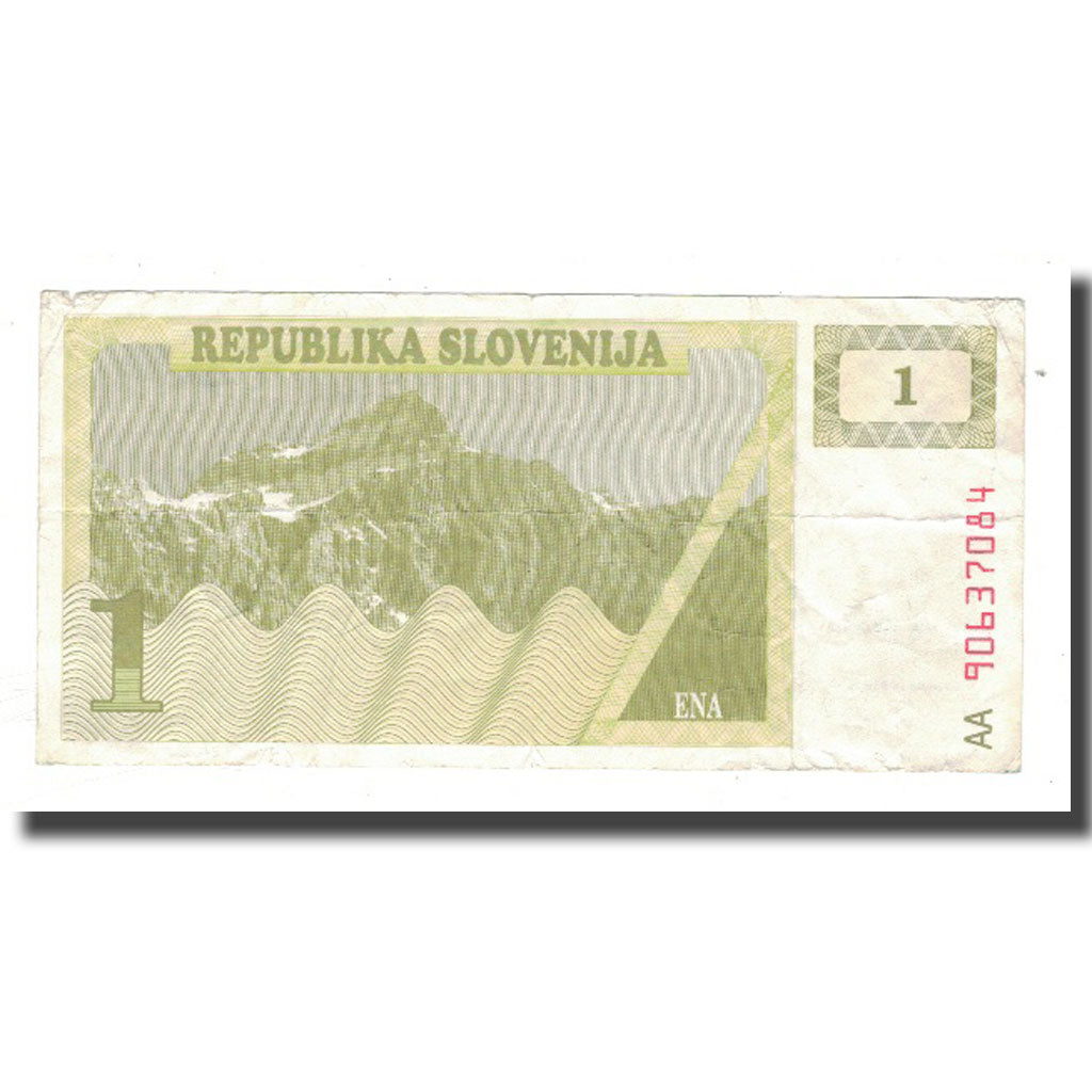 Banknote, Slovenia, 1 (Tolar), KM:1a, VF(20-25)