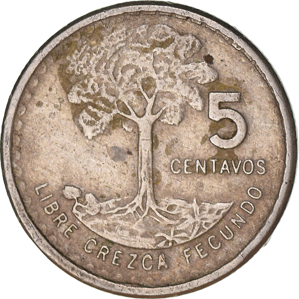 Münze, Guatemala, 5 Centavos, 1975