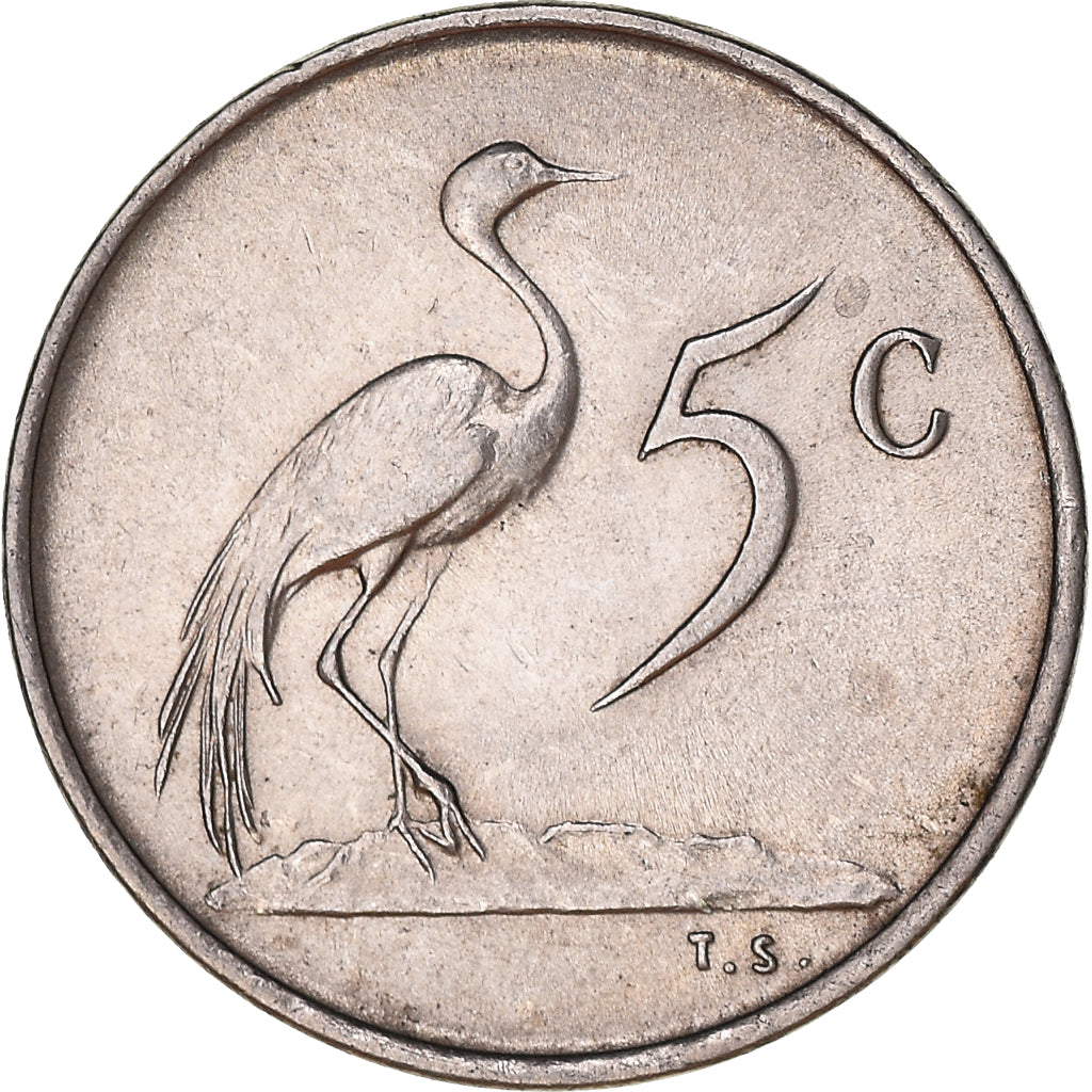 Moneda, Sudáfrica, 5 Cents, 1968