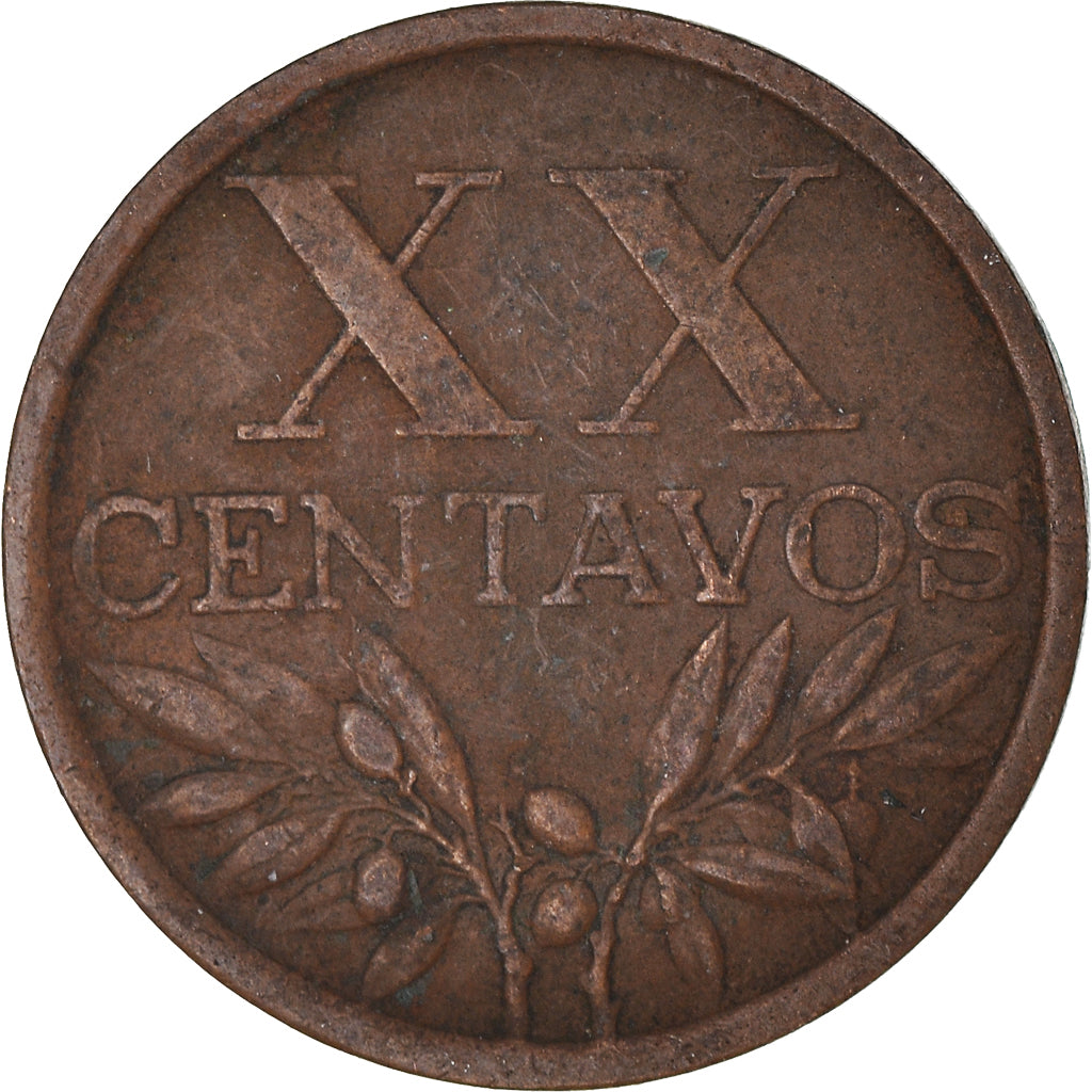 Münze, Portugal, 20 Centavos, 1961