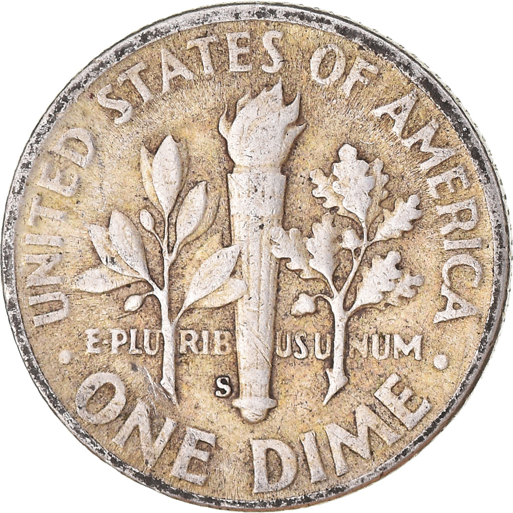 Moeda, Estados Unidos da América, Dime, 1951