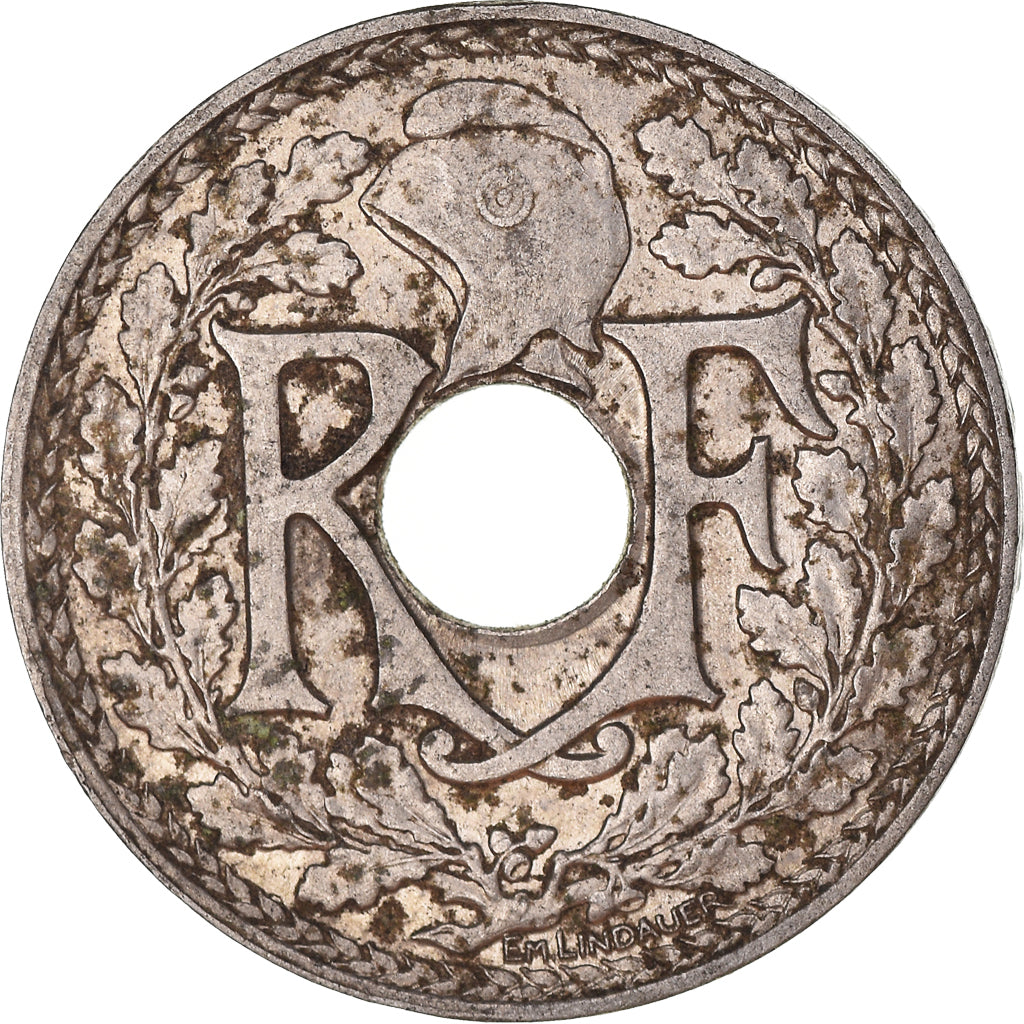 Moneta, Francja, 25 Centimes, 1914