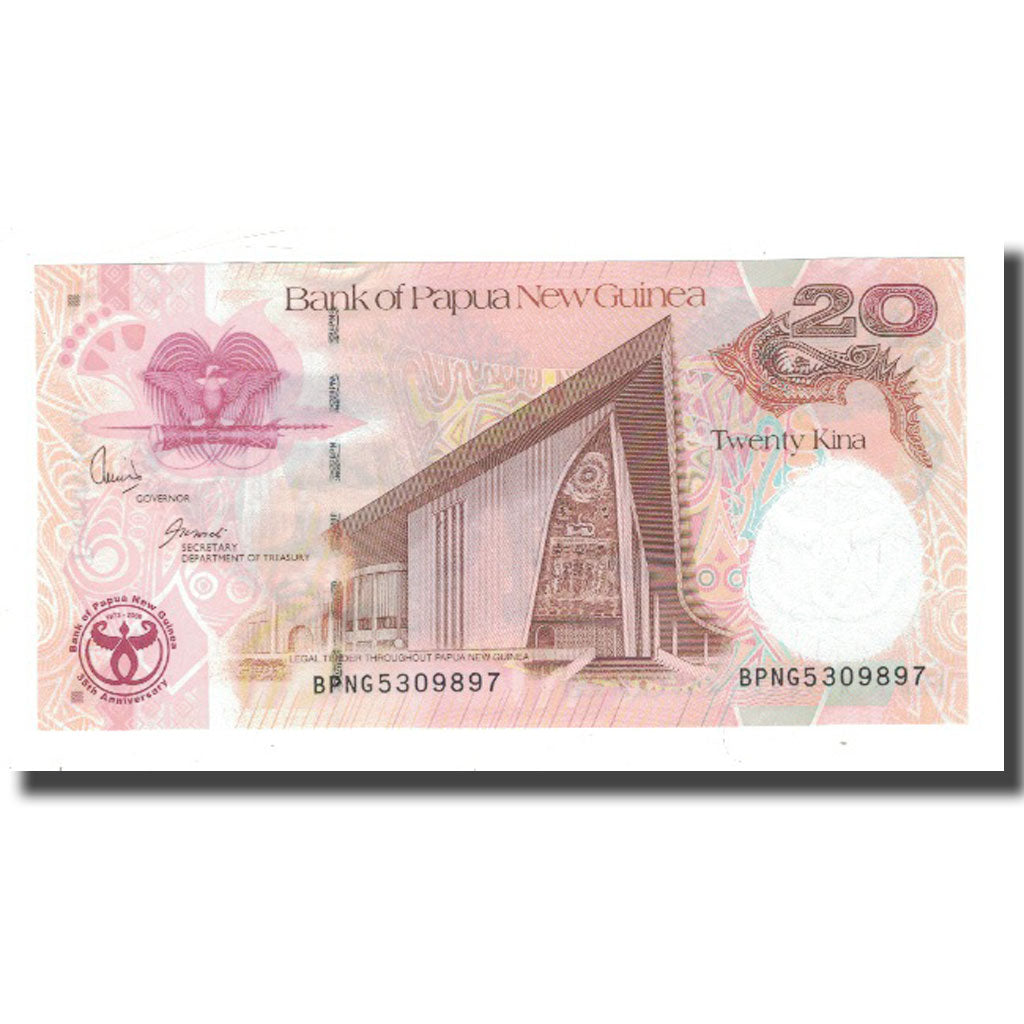 Banknote, Papua New Guinea, 20 Kina, KM:36a, UNC(63)