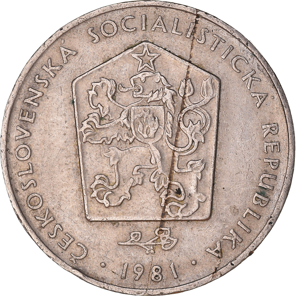 Moneda, Checoslovaquia, 2 Koruny, 1981