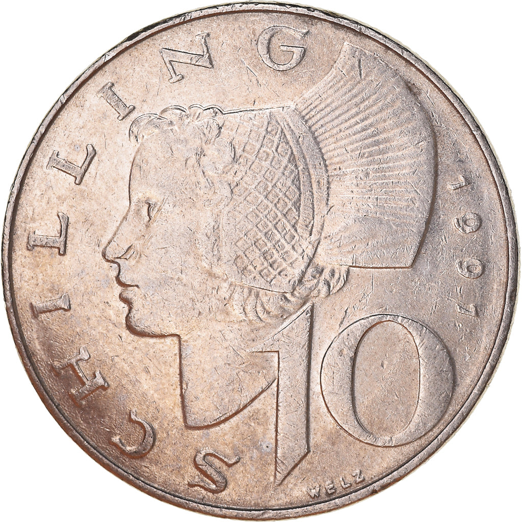 Münze, Österreich, 10 Schilling, 1997