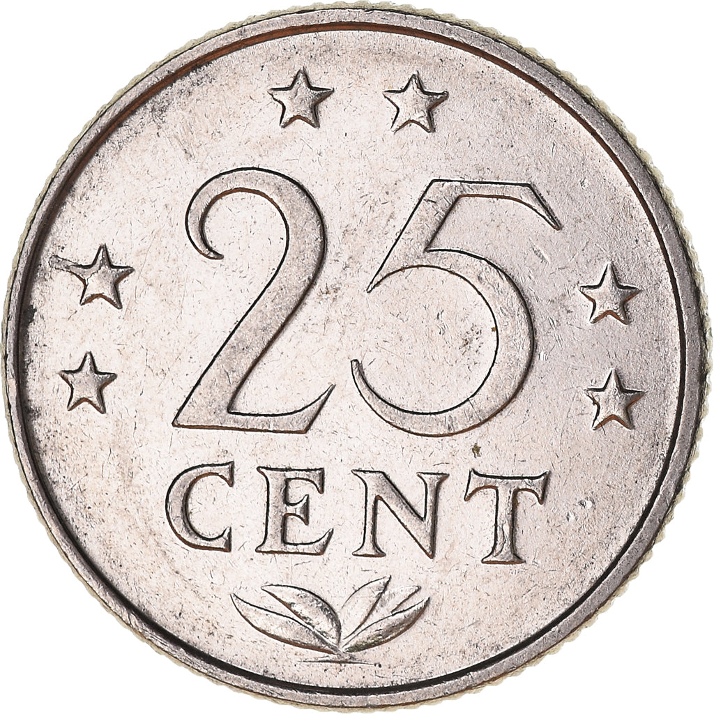 Moneda, Antillas holandesas, 25 Cents, 1979