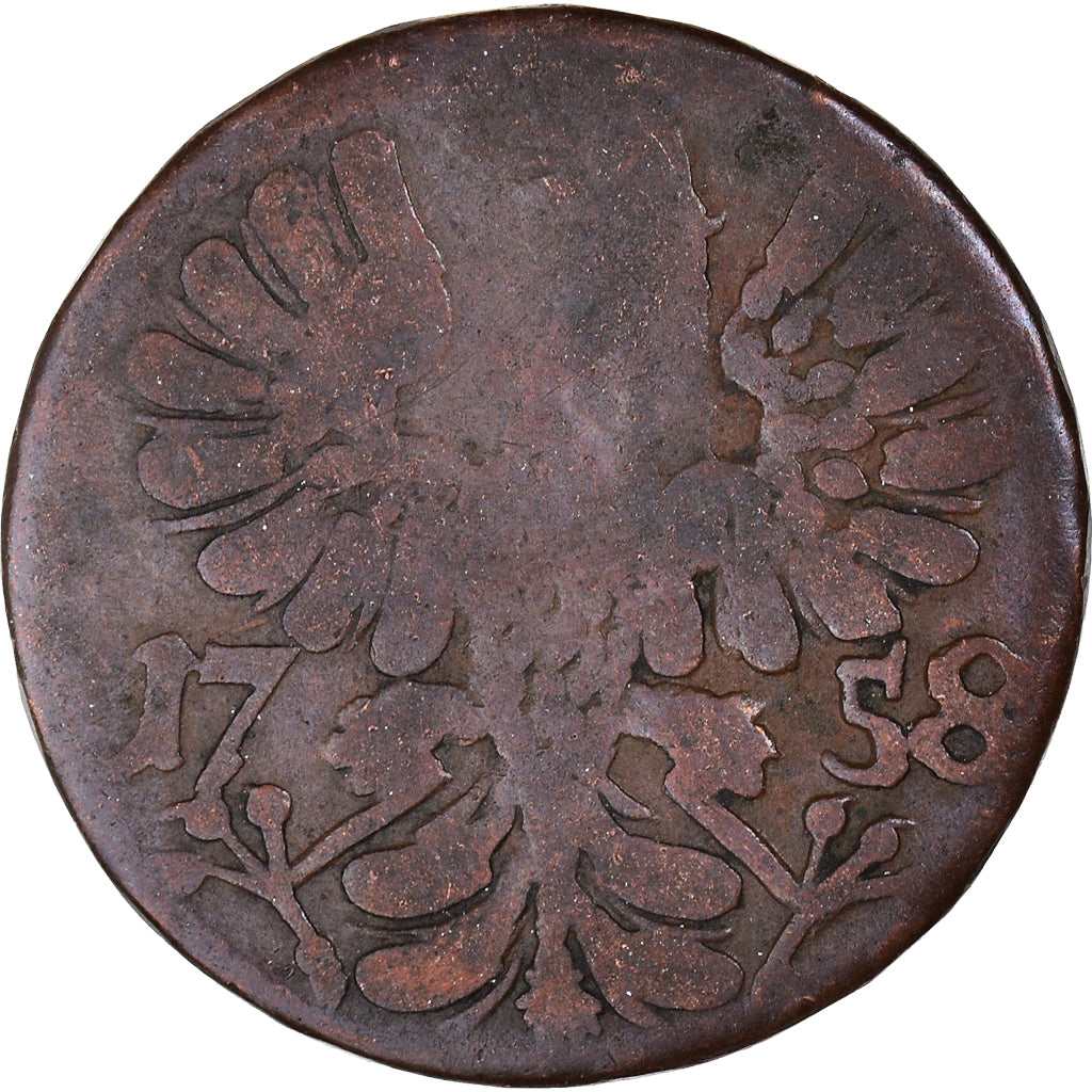 Moeda, Estados Alemães, 12 Heller, 1758