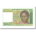 Banknote, Madagascar, 500 Francs = 100 Ariary, KM:75b, AU(50-53)