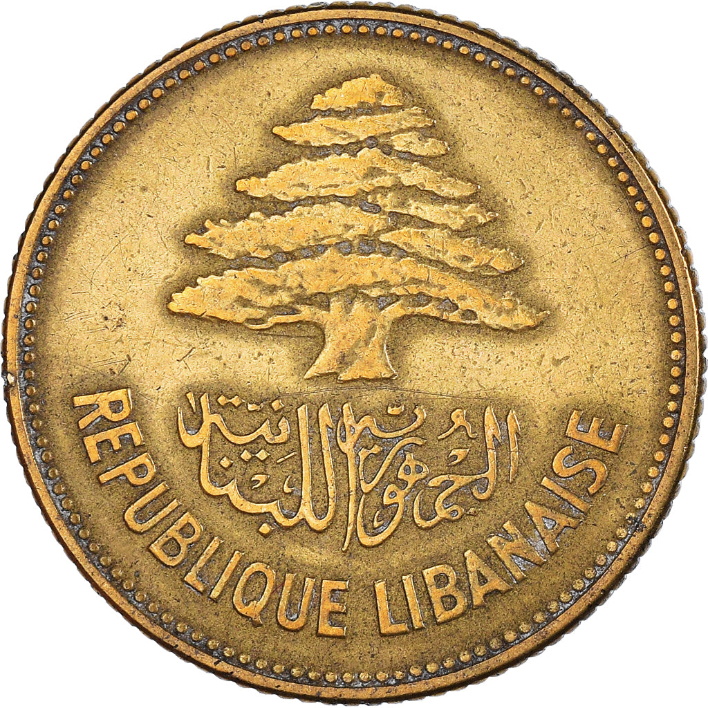 Monnaie, Liban , 25 Piastres, 1952