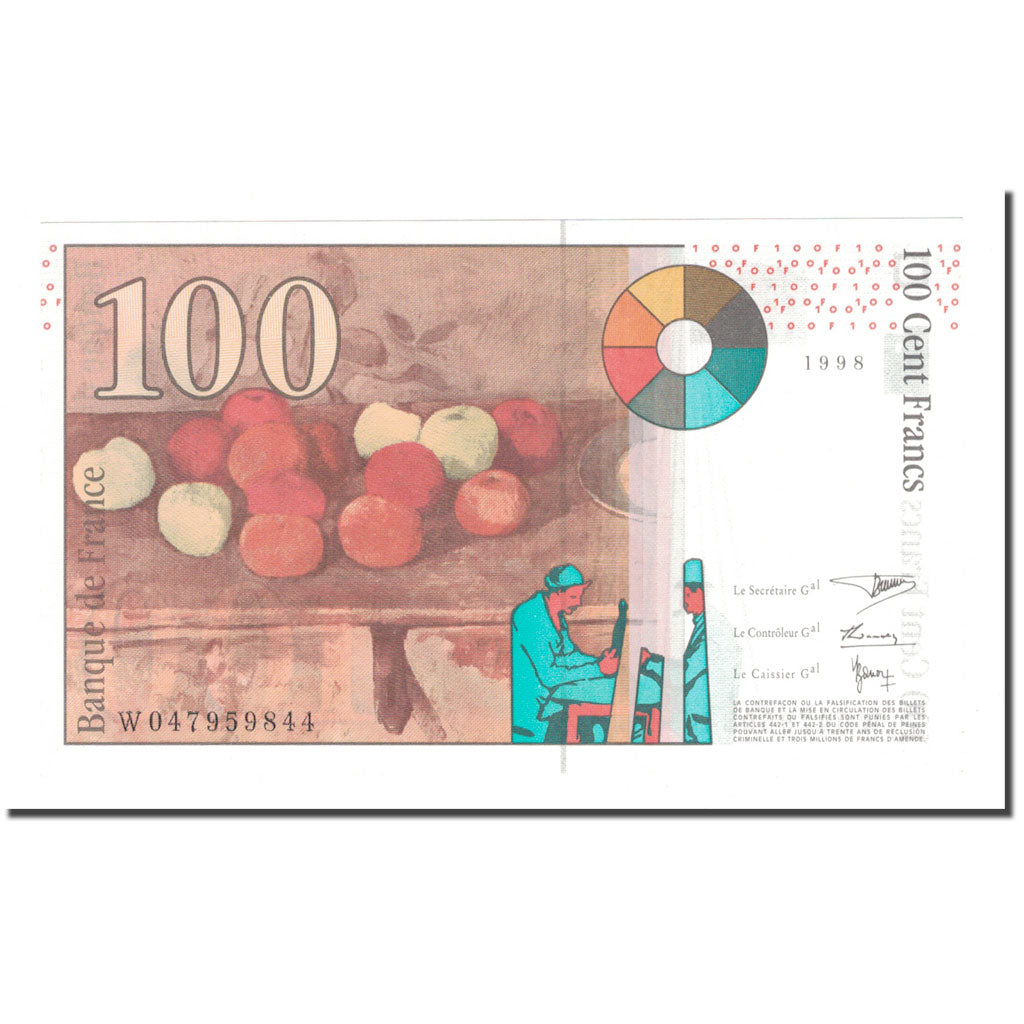 Frankreich, 100 Francs, 1998, UNZ, Fayette:74.2, KM:158a