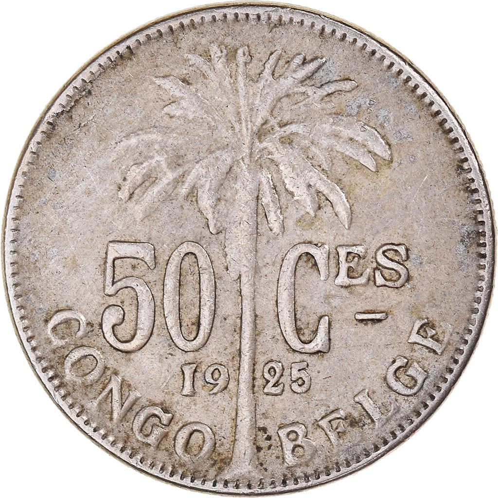 Coin, Belgian Congo, 50 Centimes, 1925