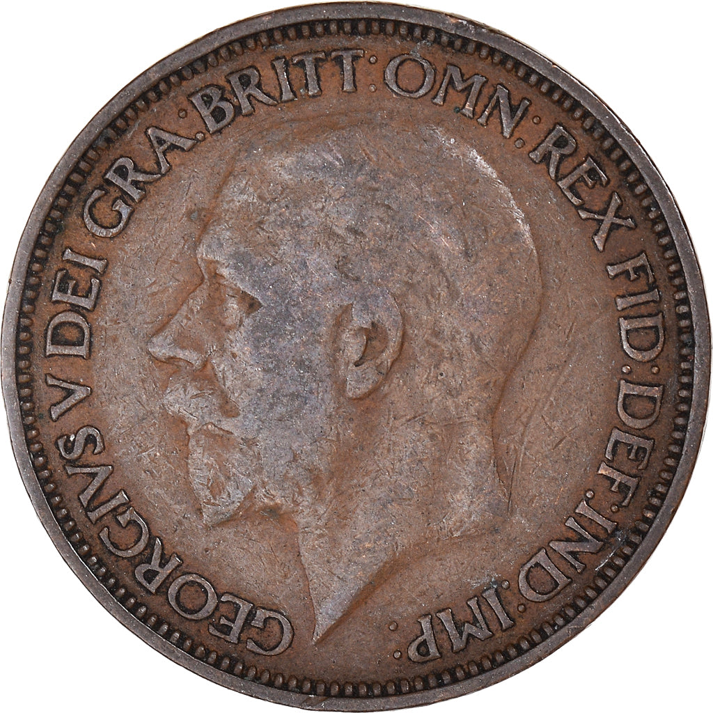 Moneda, Gran Bretaña, 1/2 Penny, 1927