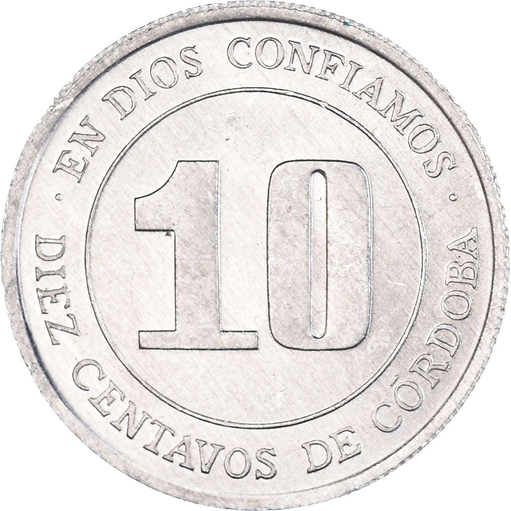Coin, Nicaragua, 10 Centavos, 1974