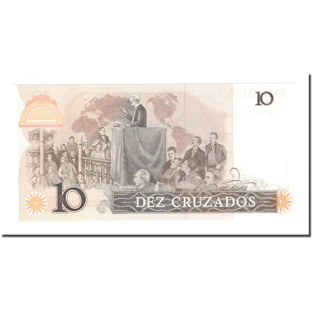 Banknote, Brazil, 10 Cruzados, KM:209b, UNC(65-70)