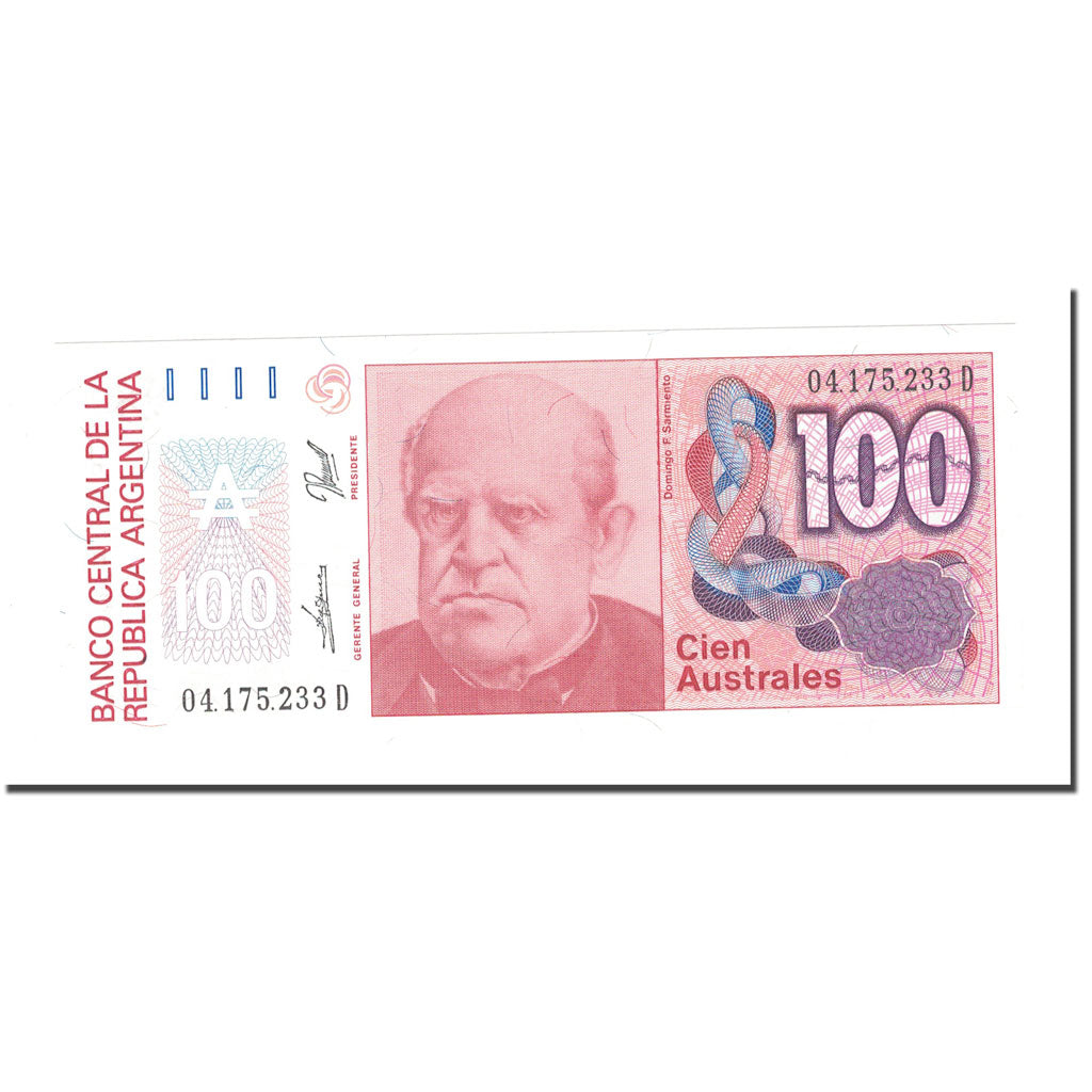 Billete, 100 Australes, Argentina, KM:327c, UNC