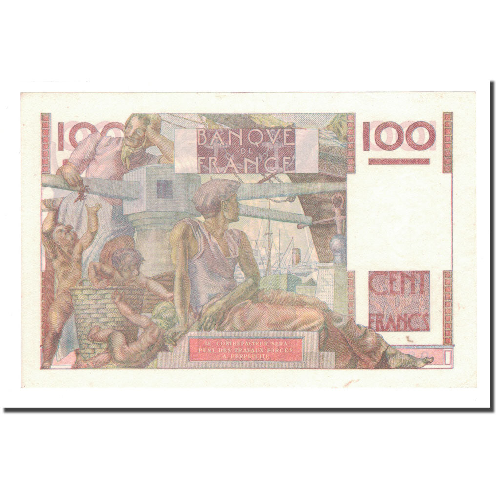 França, 100 Francs, 1948, 1948-07-15, AU(55-58), Fayette:28.19, KM:128a